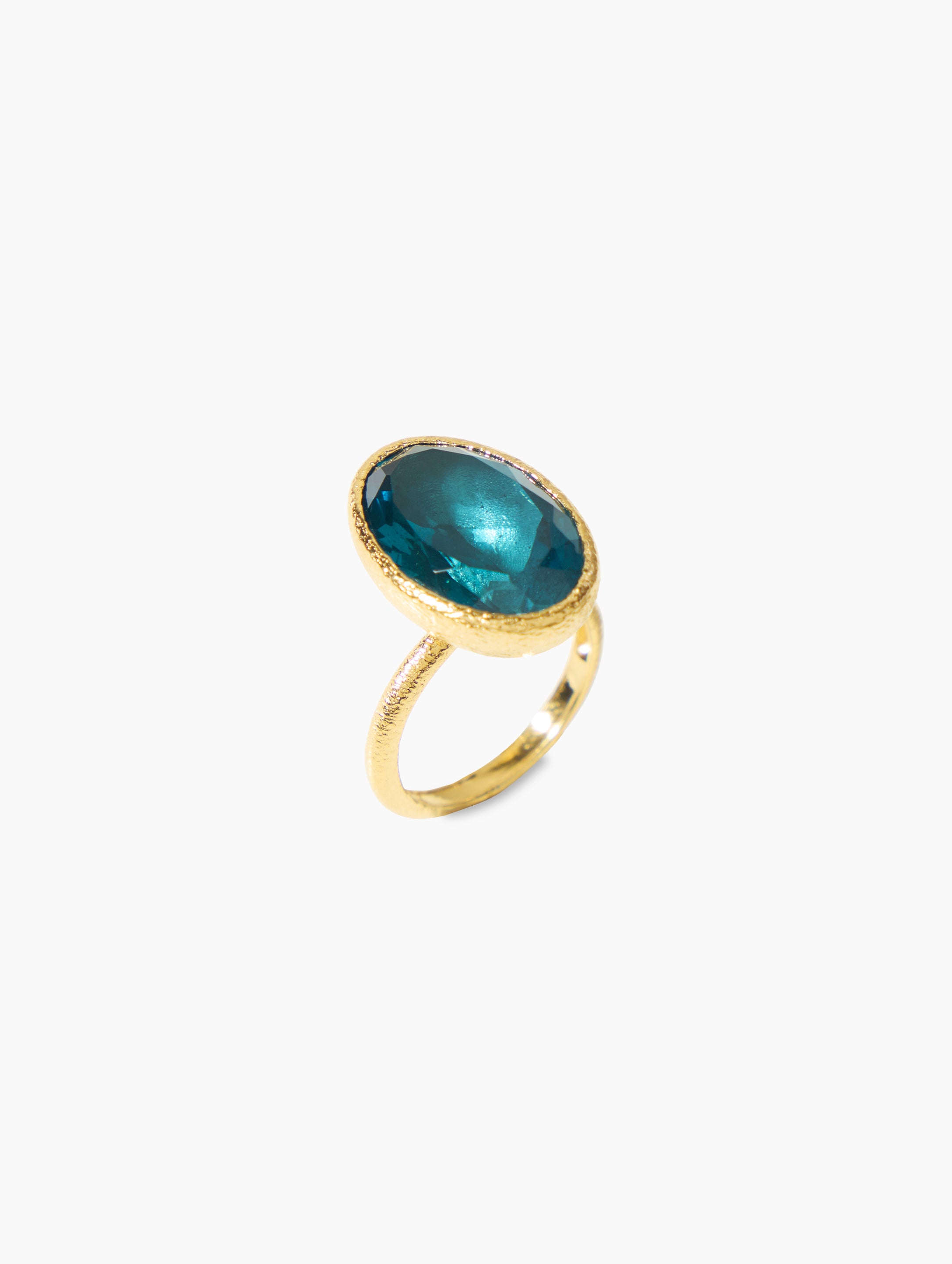 Iconica Rings In 18k Solid Gold alternate view | Za Zewelz elegant handmade 18k gold plated ring