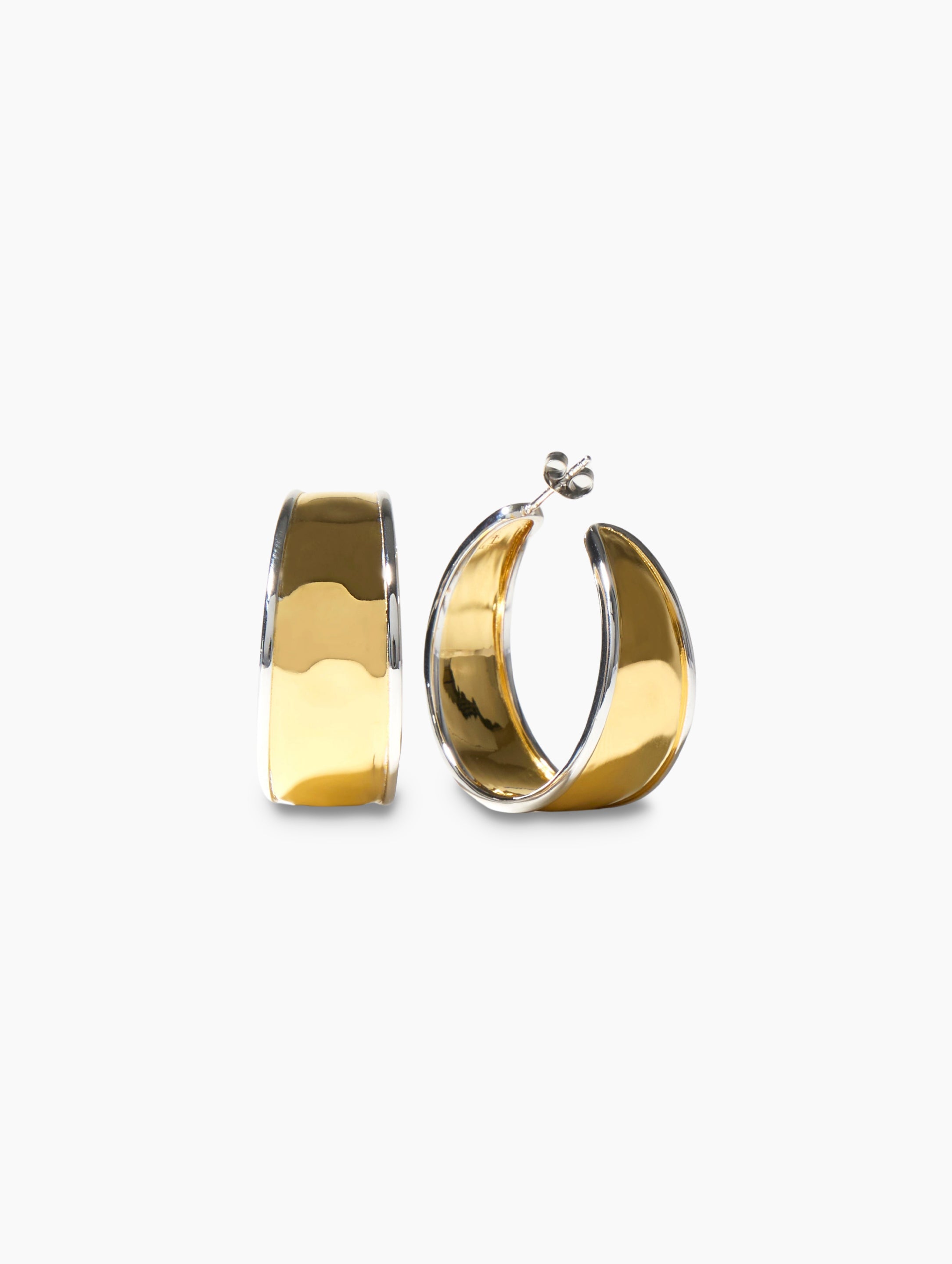 Cannes Starlit Hoops alternate view | Za Zewelz trendy statement fine earrings
