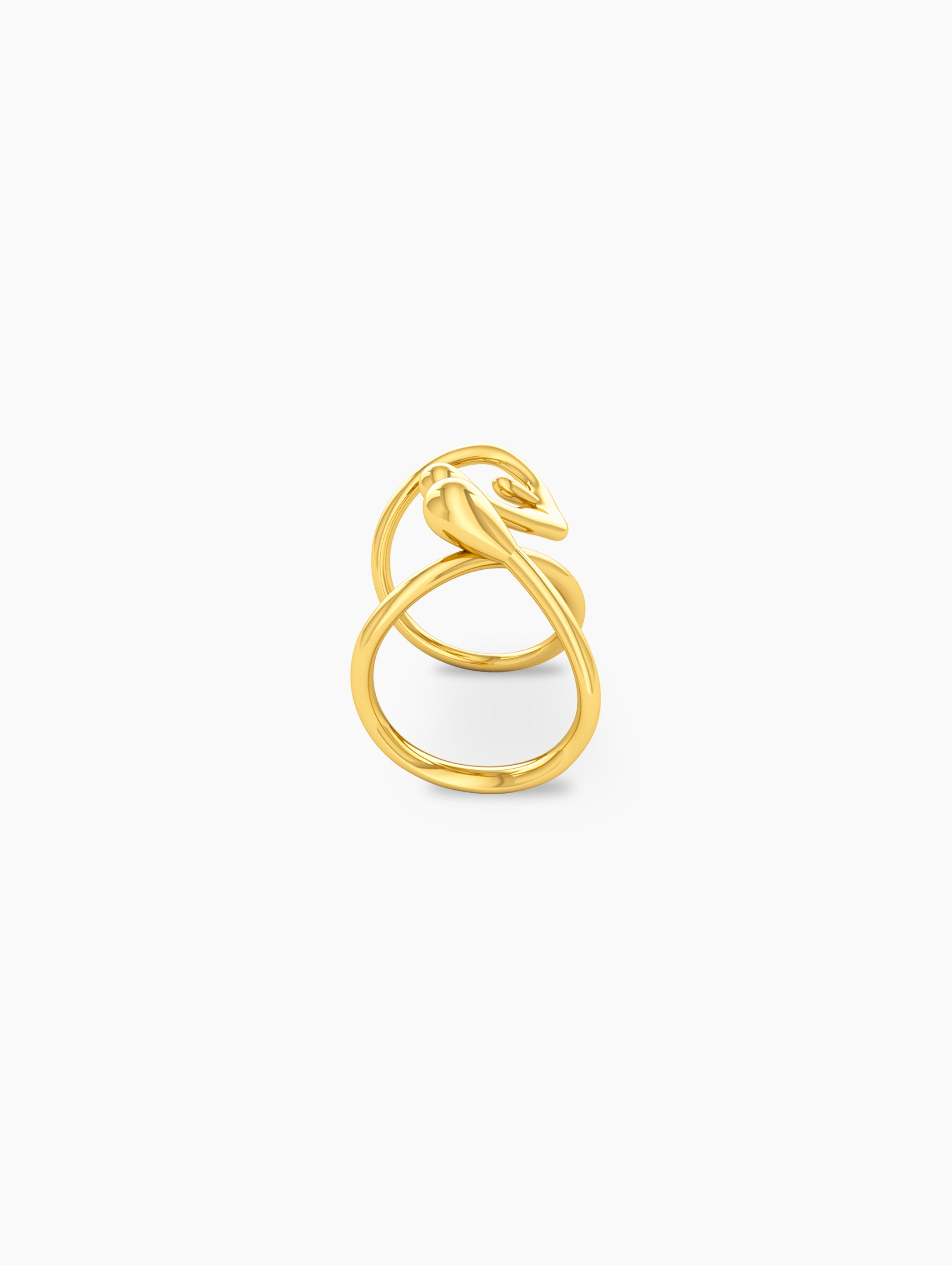 Nova Flow Ring In 18k Solid Gold alternate view - Za Zewelz Nova Collection 18k gold plated ring