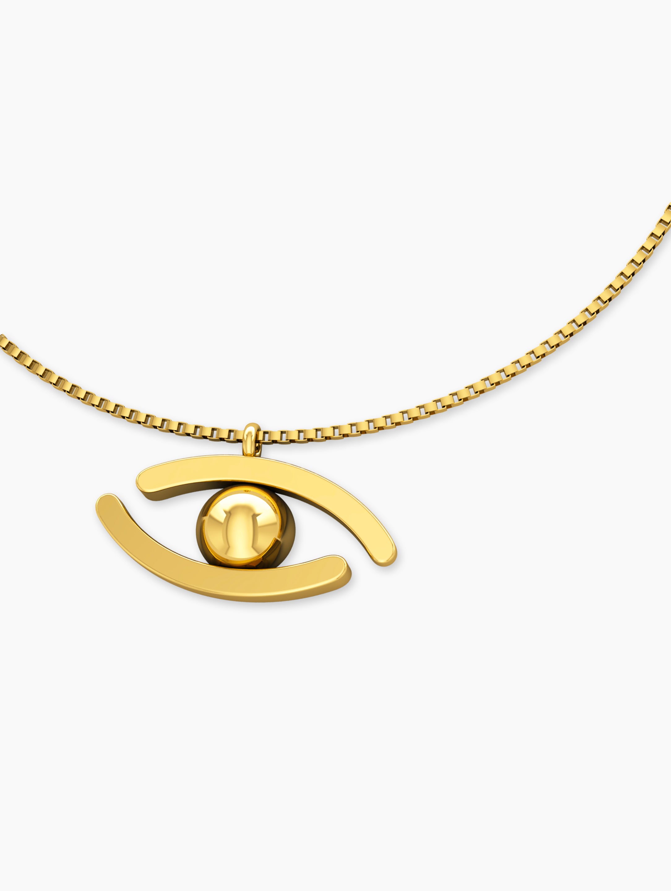 Evil Eye Necklace-Adjustable close-up shot - Za Zewelz fine necklace | mother's day gift