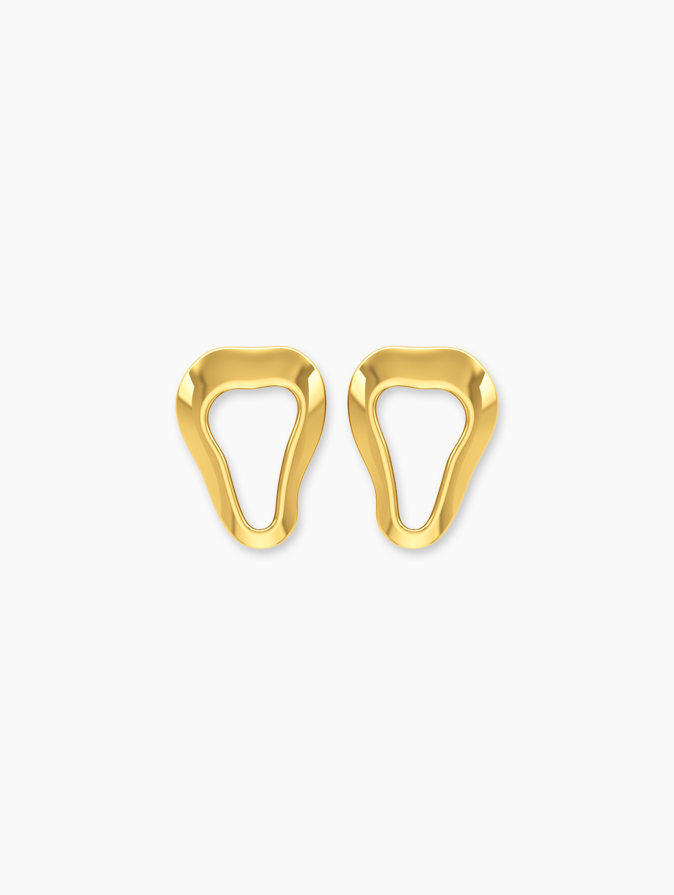Nova Studs In 18k Solid Gold - Za Zewelz Nova Collection 18k gold plated earrings