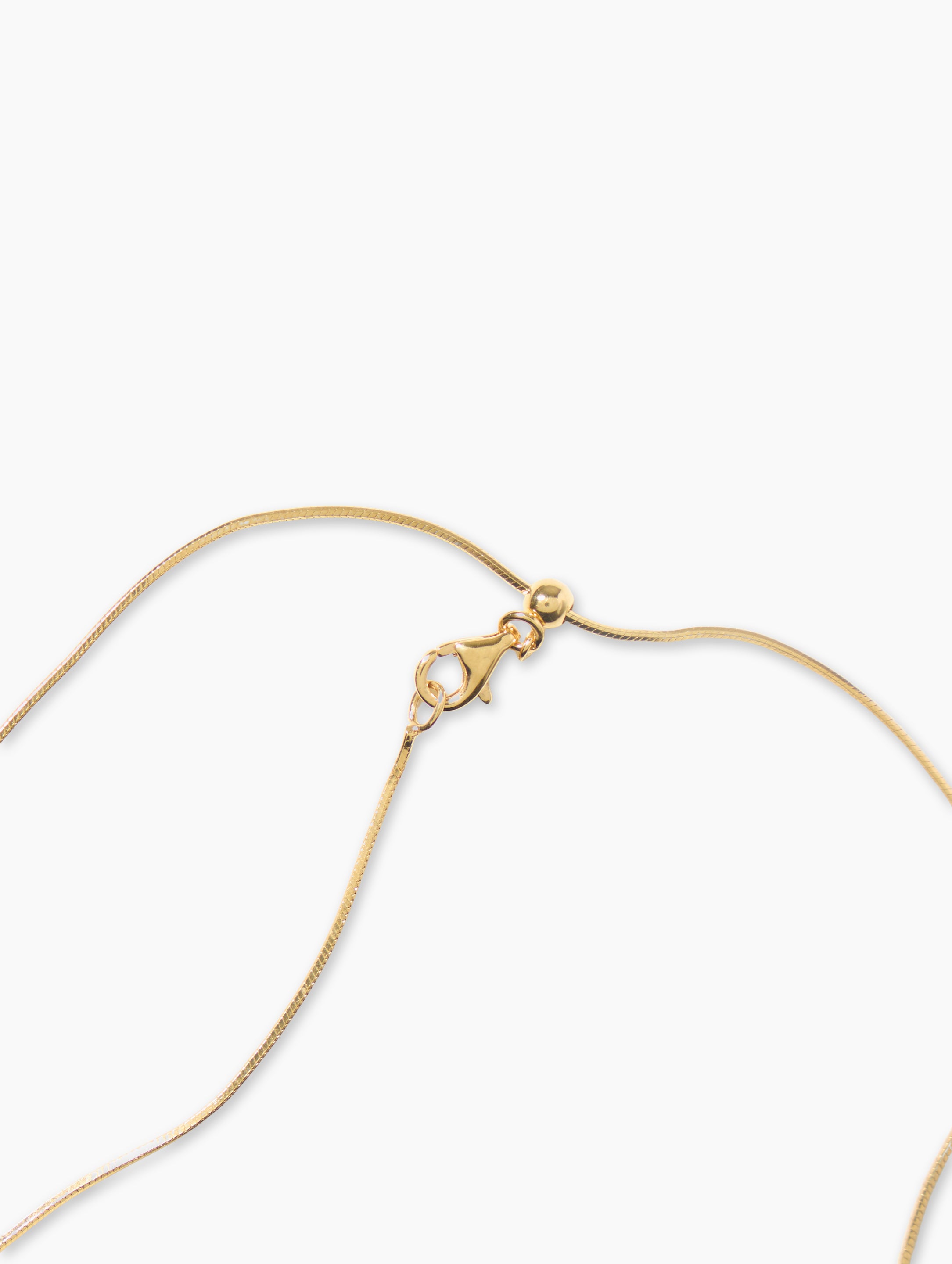 Fine Snake Chain, 14"- 18" (adjustable) side view - bold fashion fine necklace | Za Zewelz