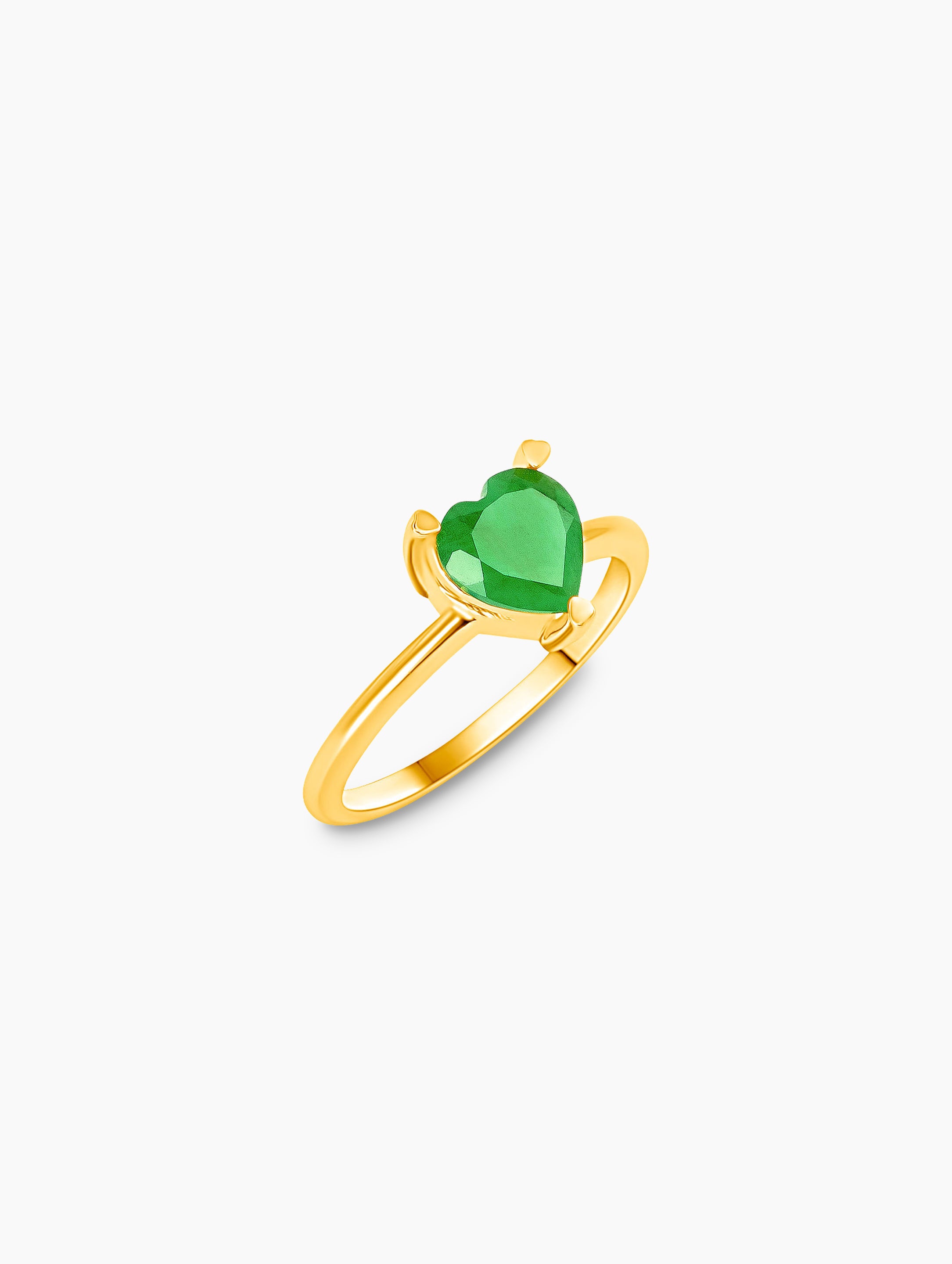 Joie Hearts Ring-Emerald - Za Zewelz fine ring | perfect gift for her