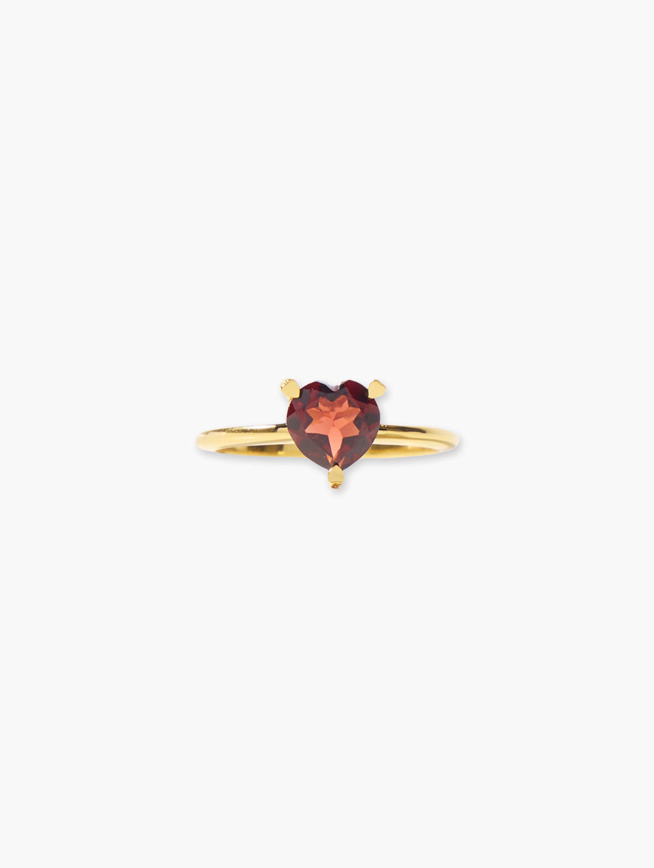 Joie Hearts Ring-Garnet alternate view - Za Zewelz fine ring | anniversary gift
