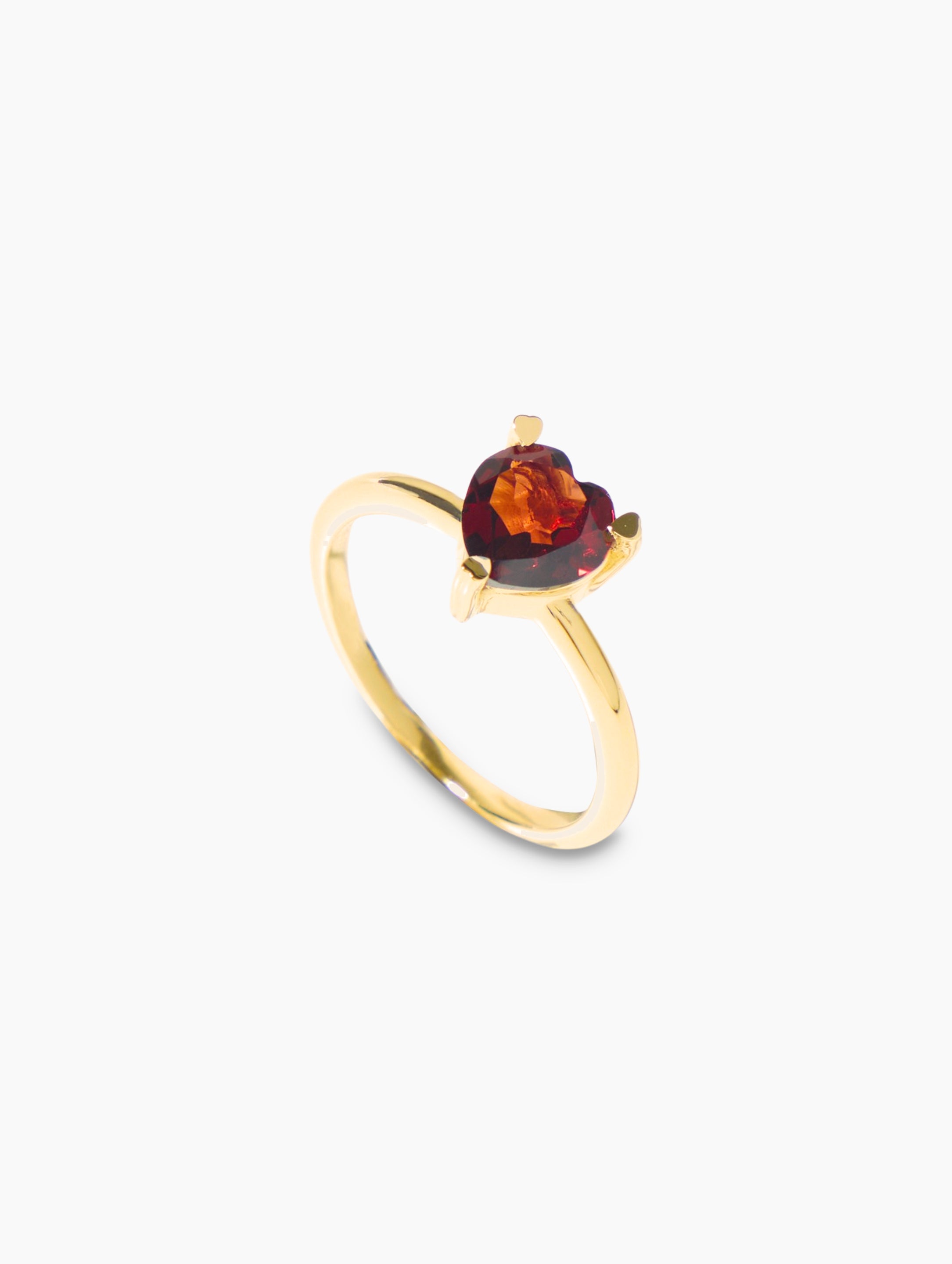 Joie Hearts Ring-Garnet | Za Zewelz unique fine ring